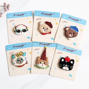Chenille Animal Face Self Adhesive Fabric Patches for DIY Sewing Crafts