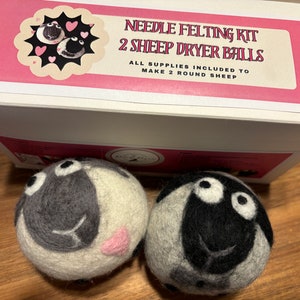 SHEEP Dryer Balls needle felting kit
