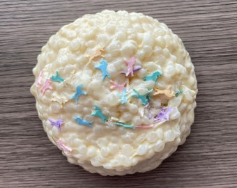 Unicorn Krispies | Scented White Glue Slushee Slime | Available in 2oz Size | ShopSlimeSavvy |
