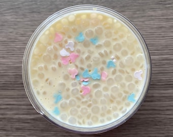 Mickey’s Cotton Candy Krispies | Slime de cola branca perfumada | Disponível em potes de 56g | ShopSlimeSavvy |