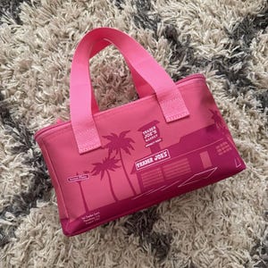 Mini bolsa térmica para almuerzo rosa de TJ