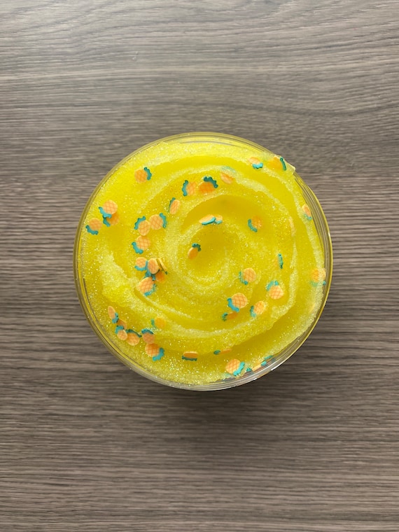 Frozen Pineapple | Scented Icee/Cloud Slime | Available in 2oz, 6oz & 8oz Screw Top Containers | ShopSlimeSavvy | SpongeBob Slime