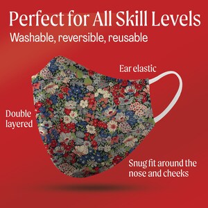 PDF Sewing Mask Pattern and Tutorial - Fitted Face Mask, Double Layer ...