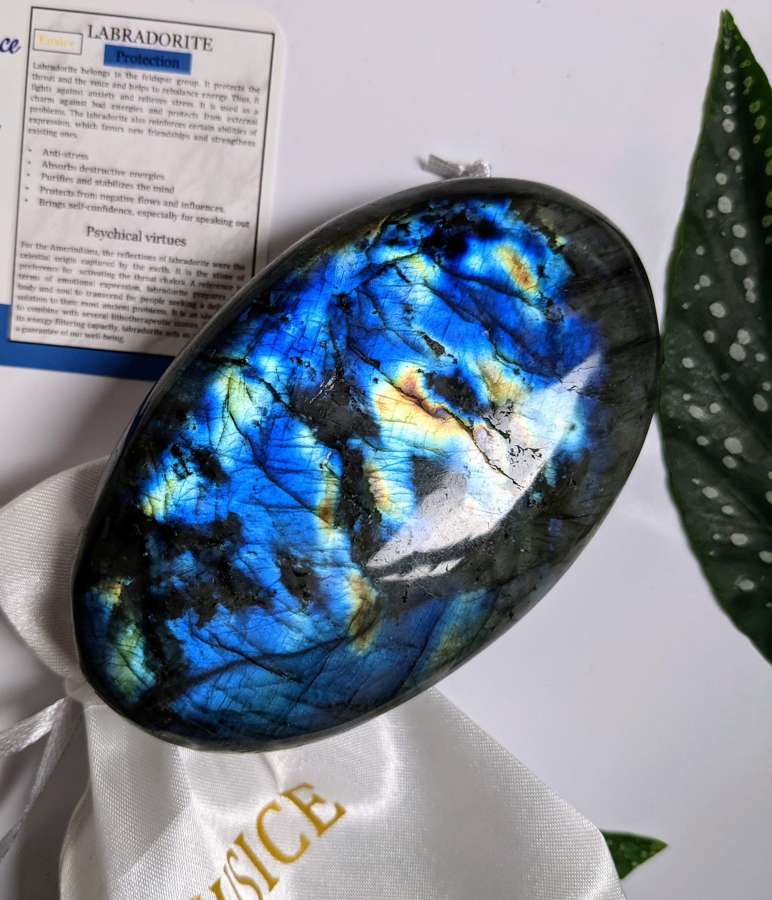 Labradorite Galet bleue