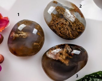 Agate foam High quality pebble 100% natural stone Rare stone Palm stone Unique piece Wellness stone and lithotherapy