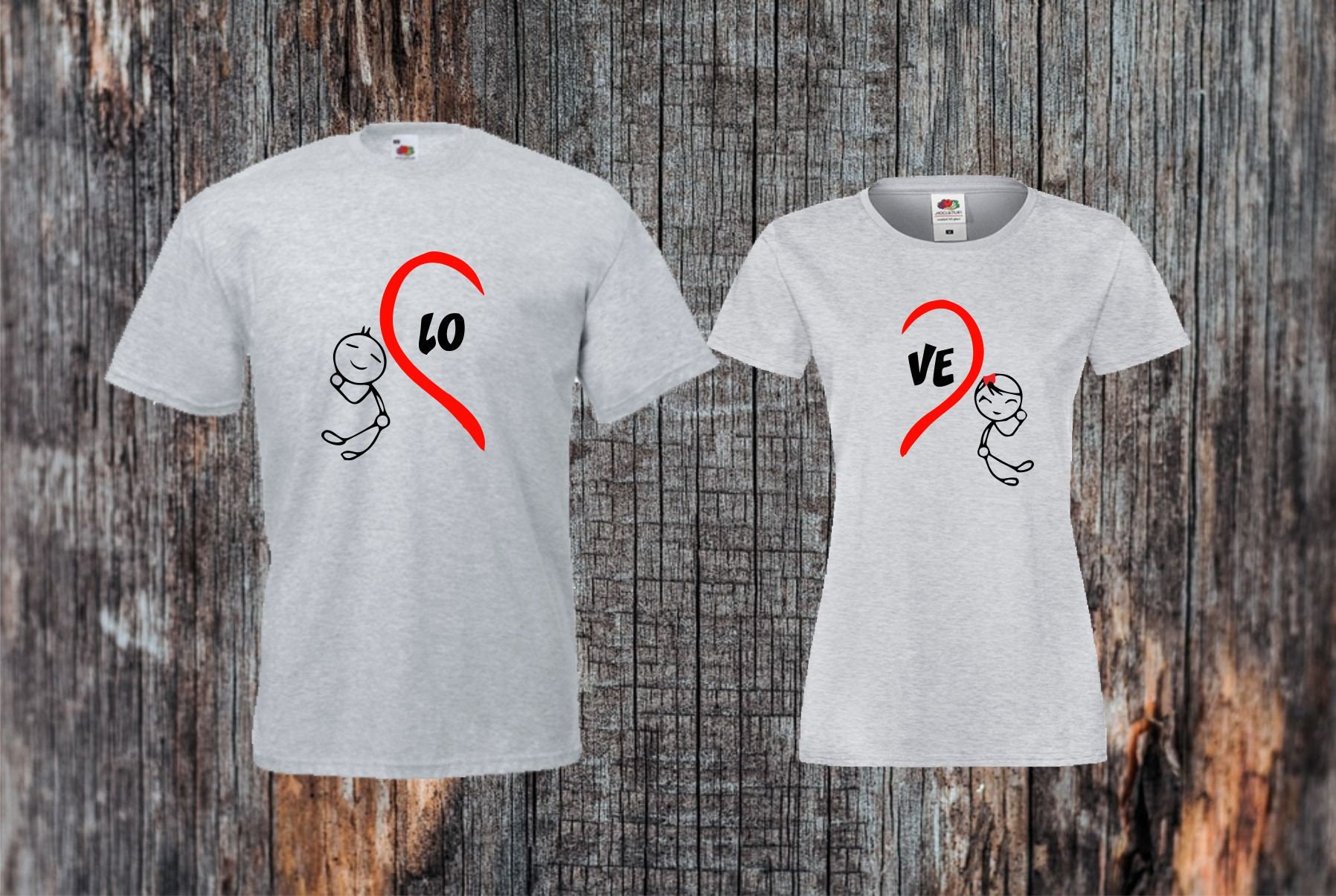 LovÐµ Shirts/ Matching Shirts/his and Hers/anniversary Gift - Etsy UK