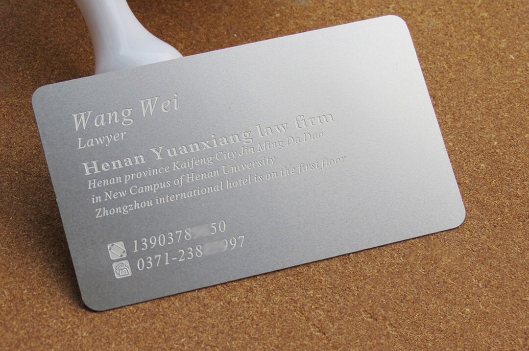 Prime Metal Business Cards High End Name Card Luxury Etsy