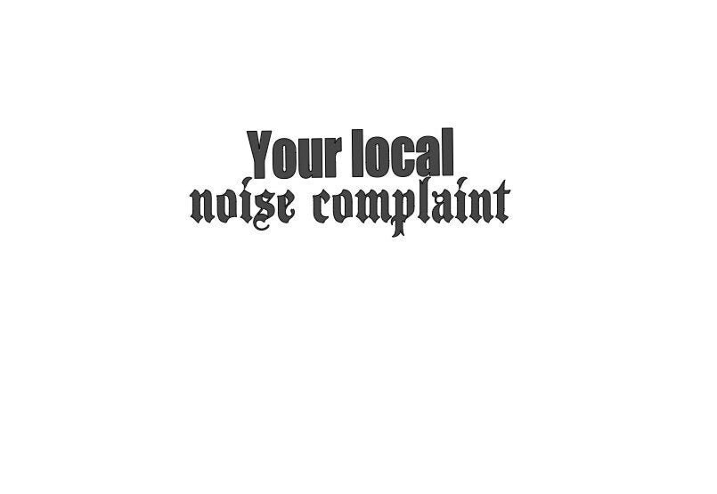 Noise Complaint Car Decal Etsy
