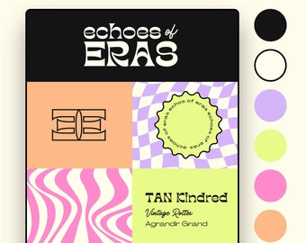 Kit de marca con logotipos brillantes y llamativos: plantilla de Canva para crear tú mismo
