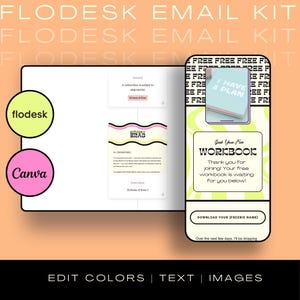 Flodesk Welcome Email Kit for Digital Product Sellers | Canva Templates + Swipe Copy