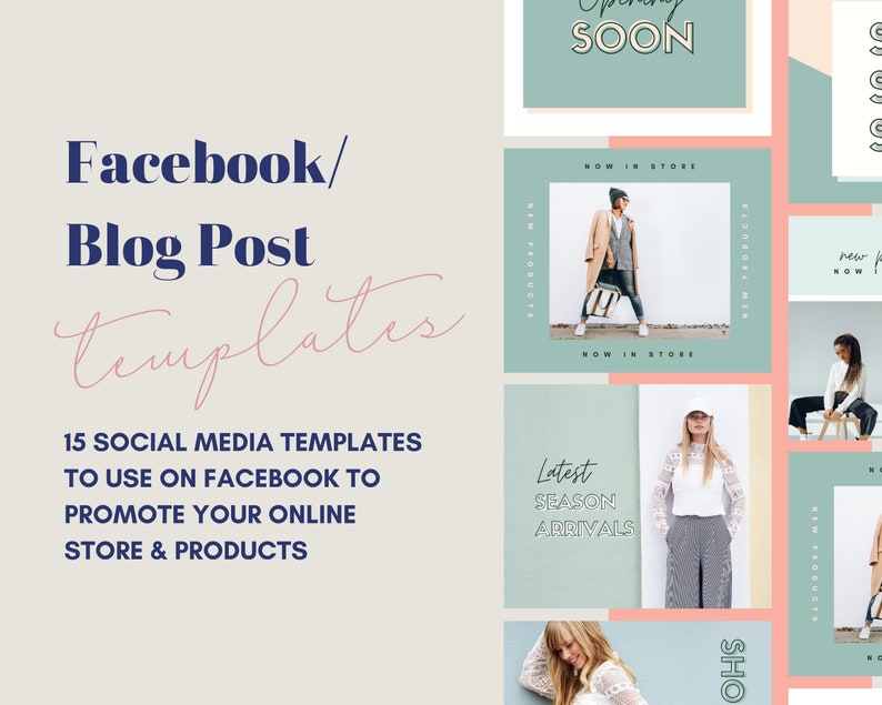 Canva Template E Commerce Social Graphics Branding Online Shop Social Media Facebook Post Template Online Store Social Posts Paper Party Supplies Graphic Design Vadel Com