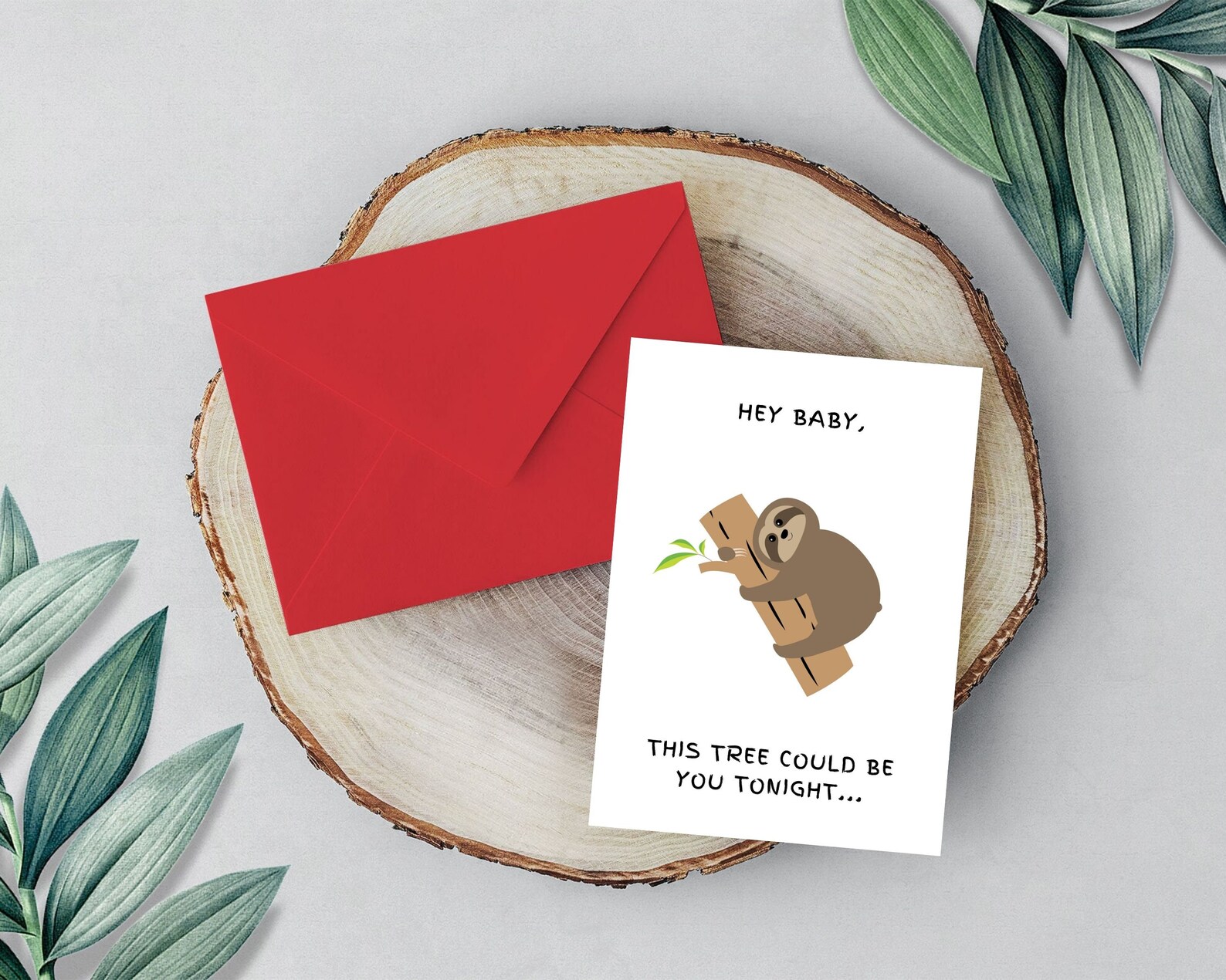 Sloth Card Printable Card Sloth Greeting Card Boyfriend | Etsy