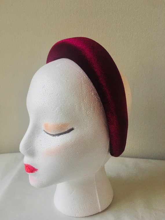 Puffy Headband, Vintage Style 90s Headband, Clueless Headband, Velvet Headband, 90s accessories, Headbands for fall