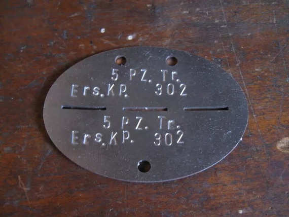 Personalized Replica WW2 German Dog Tag Erkennungsmarke - Etsy