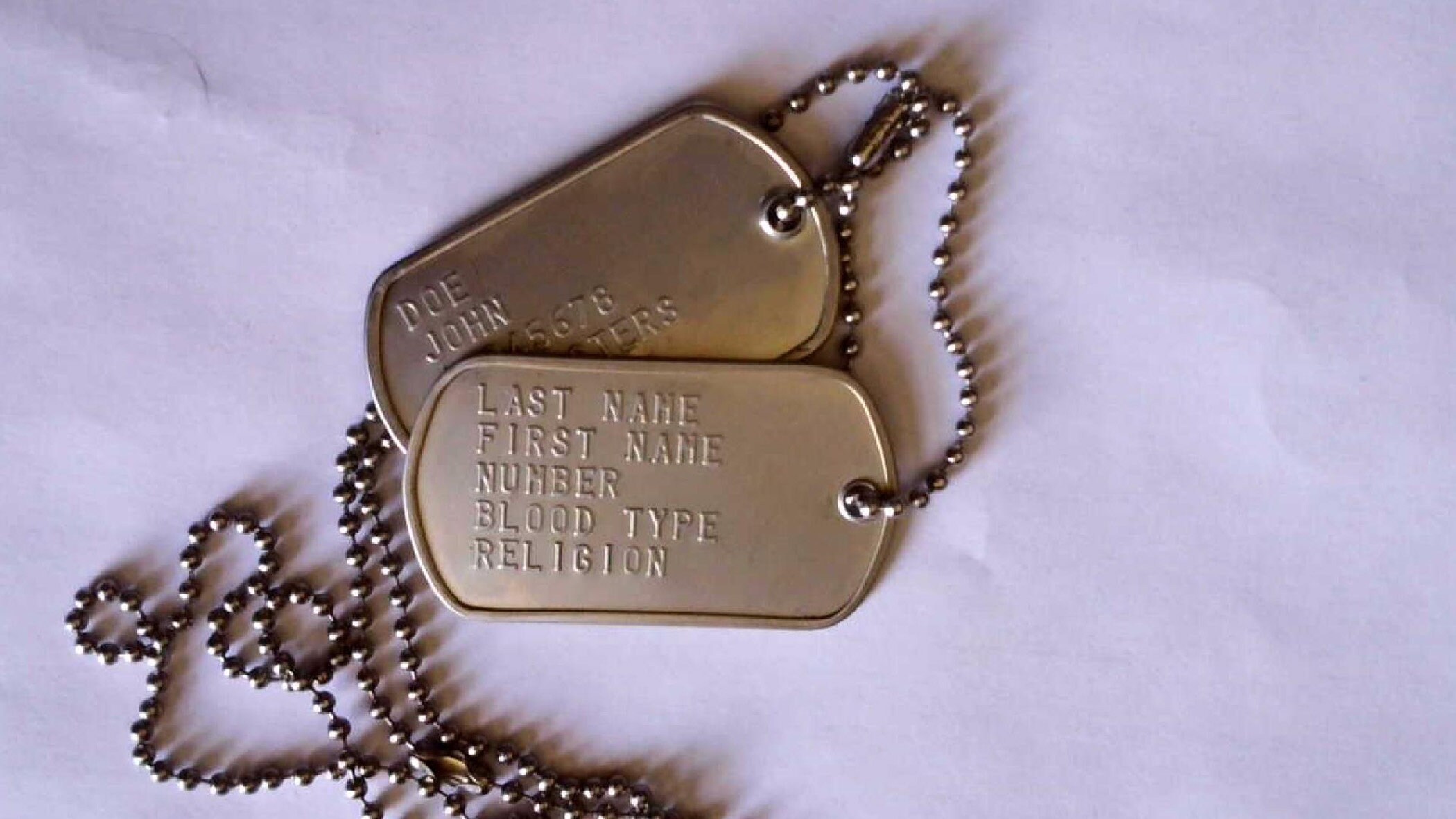 最新発行のアメリカ軍ドッグタグセットパーソナライズ - Etsy 日本