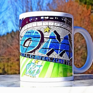 OM Marseille mug, om, Marseille, cup, gift, stadium, football, football, gift idea, Christmas