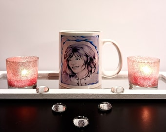 Mug Mylène Farmer, ceramic, singer, gift idea, birthday, music, original, style, creation