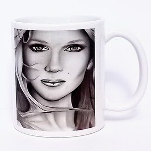 Celine Dion mug, ceramic, singer, star, gift idea, home and decor, birthday, Christmas, coffee cup
