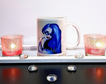 Vampire woman mug, ceramics, love, mi amor, birthday, christmas, gift idea, home and decoration, sexy