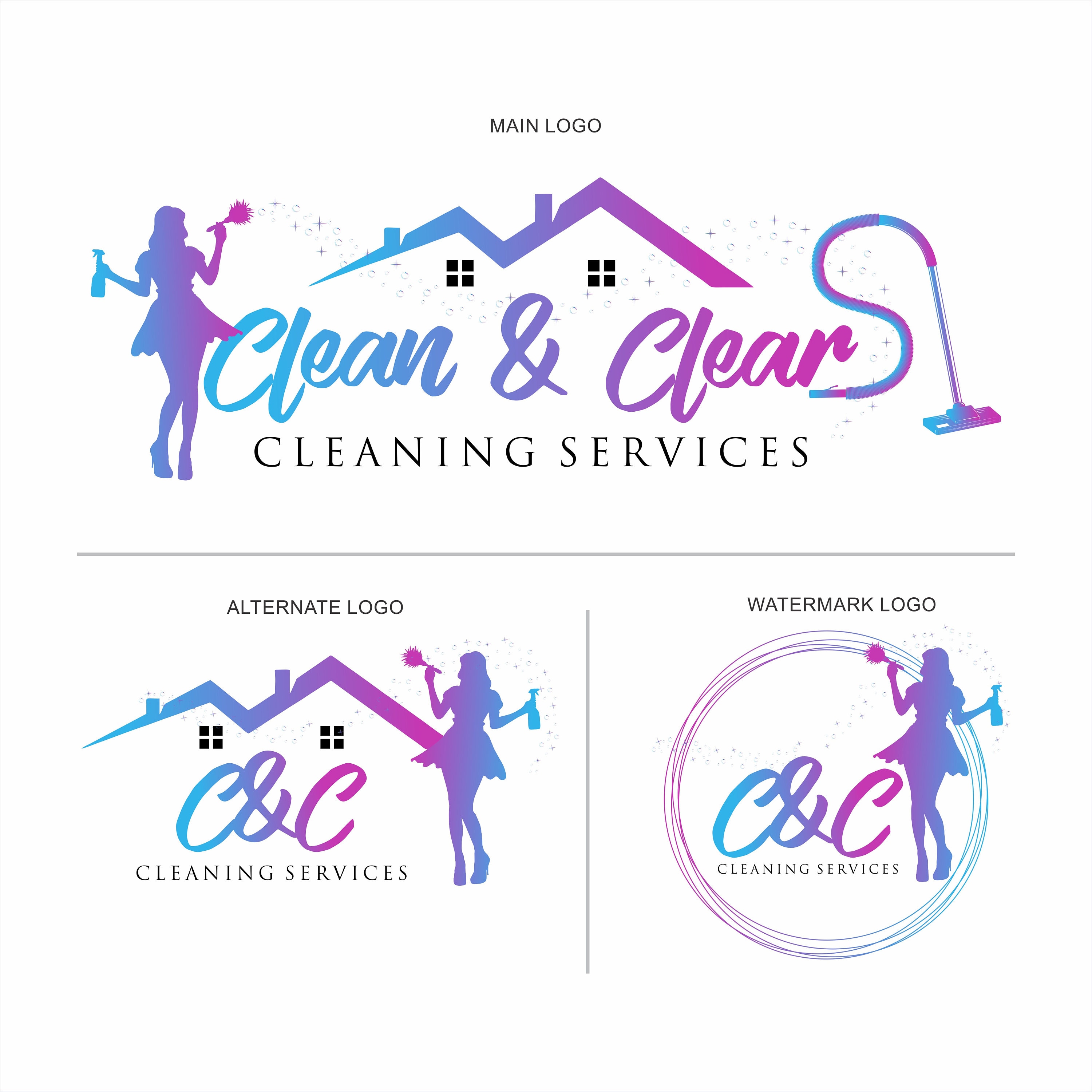 cleaning logo design