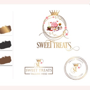DIGITAL Custom logo design, chocolate dipped strawberry , apple candy, cake pops, Sweet Treats Logo Design, Pops Logo, custom logo, Baking