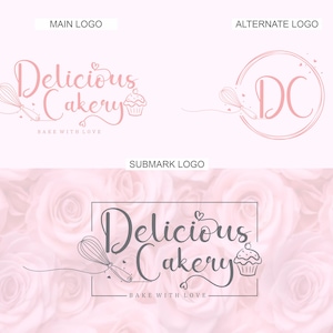 Logo, Bakery Logo, Cake Logo Design, Baking Logo, Cake Logo,  Bakery Labels, Bakery Logo Design Custom, Bakery Business, Bakery logo
