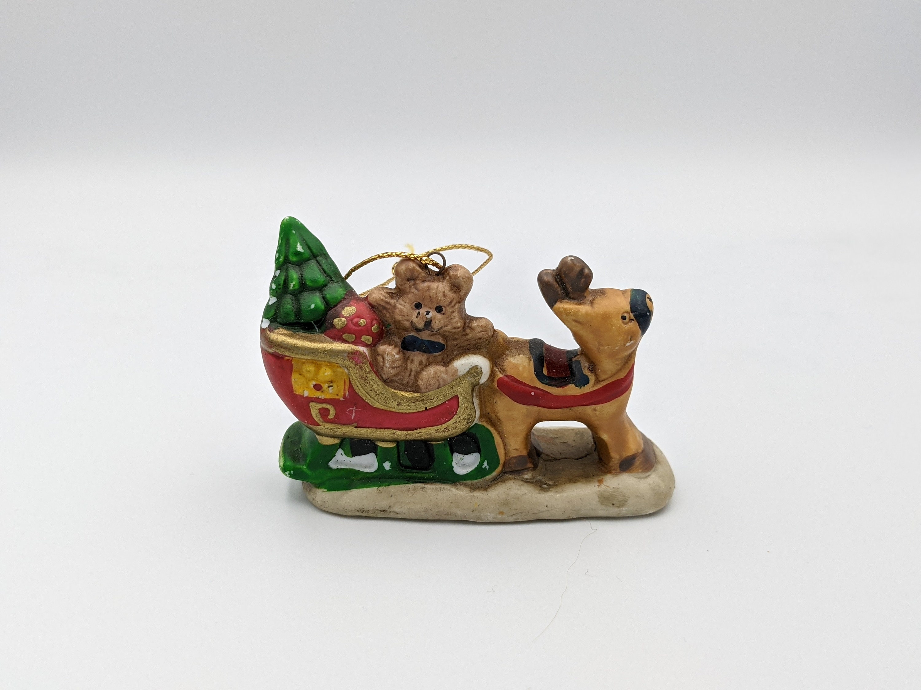 Vintage Ceramic Christmas Ornament Etsy UK