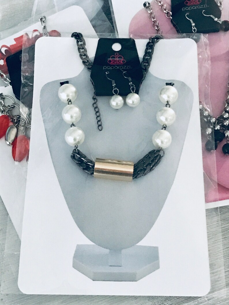 DIY Printable Jewelry Card Display Gray Bust Necklace Etsy