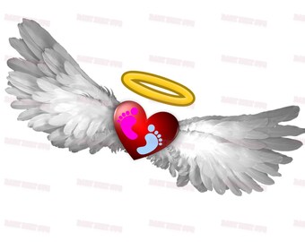 Baby Feet Wings Svg Etsy