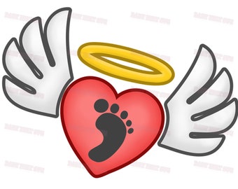 Baby Feet Wings Svg Etsy