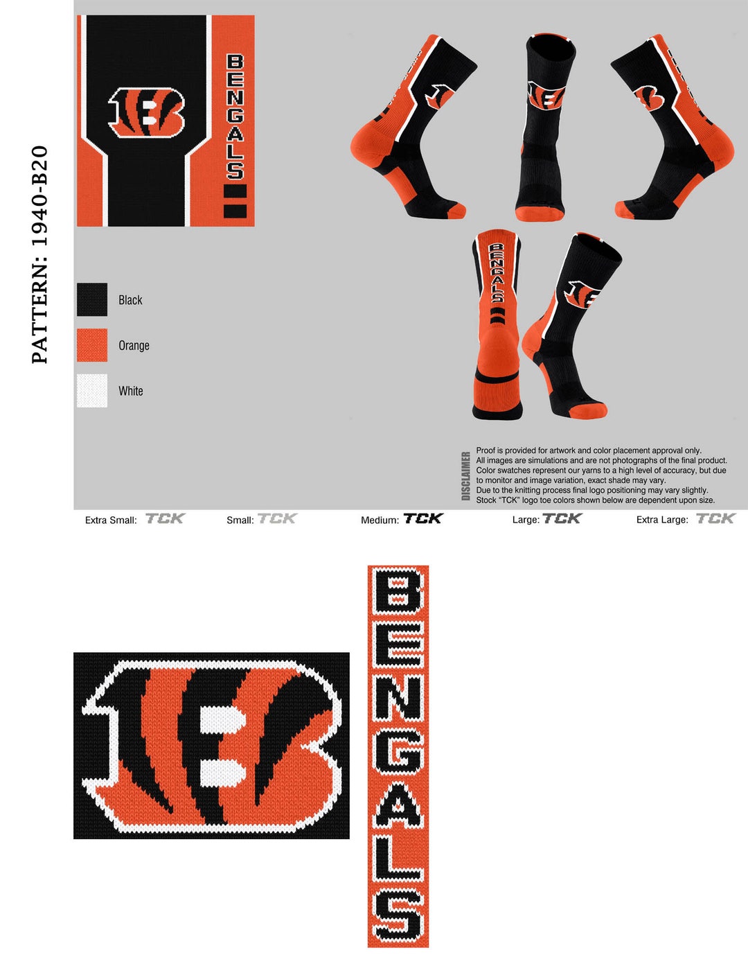BENGALS SOCKS Etsy