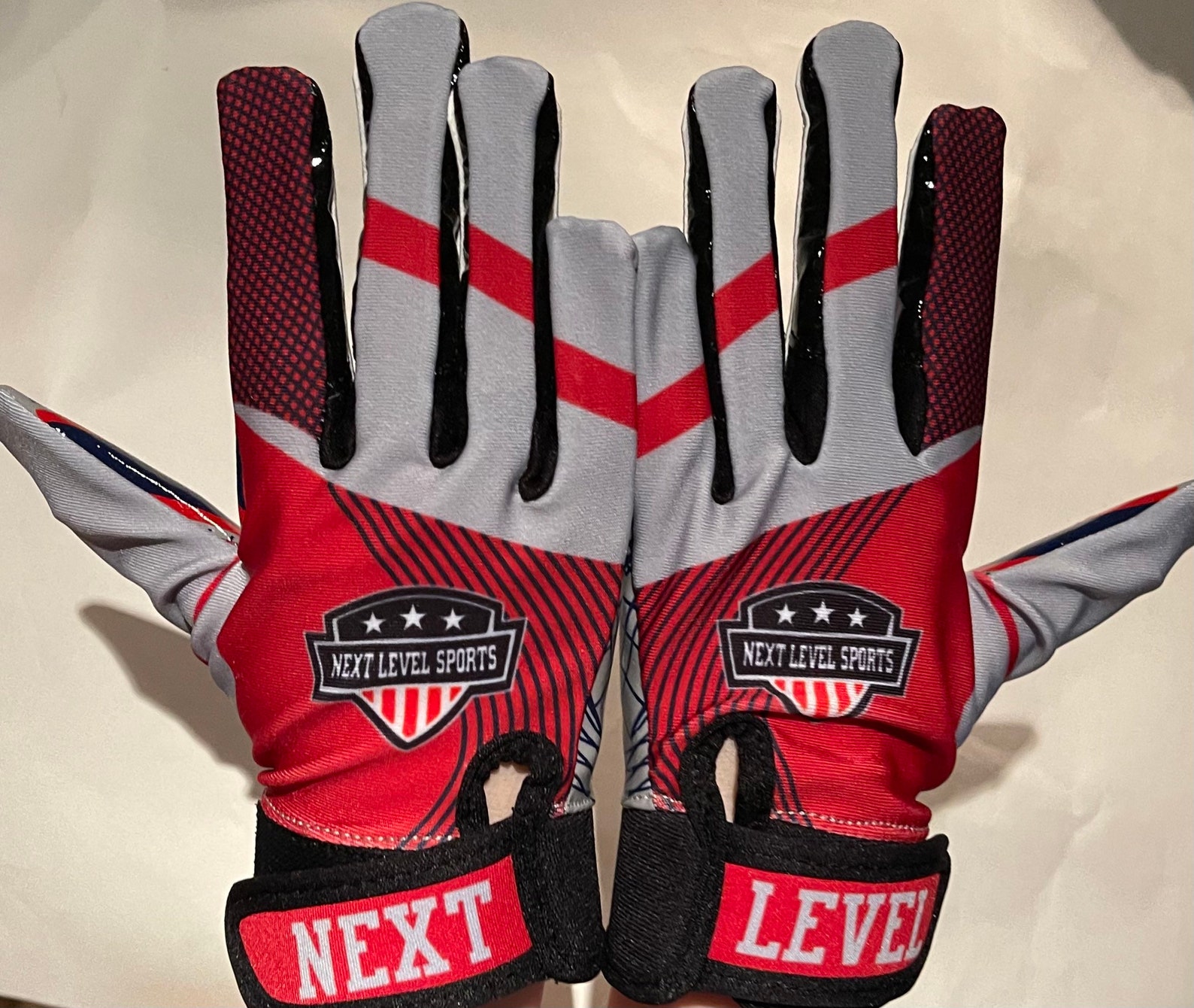 Football Gloves Custom, Next Level New York, Ultra Sticky Palm Receiver