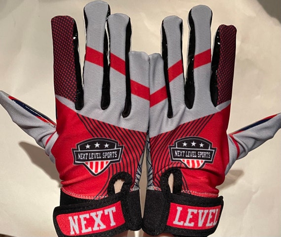 Football Gloves Custom Next Level New York Ultra Sticky Palm 