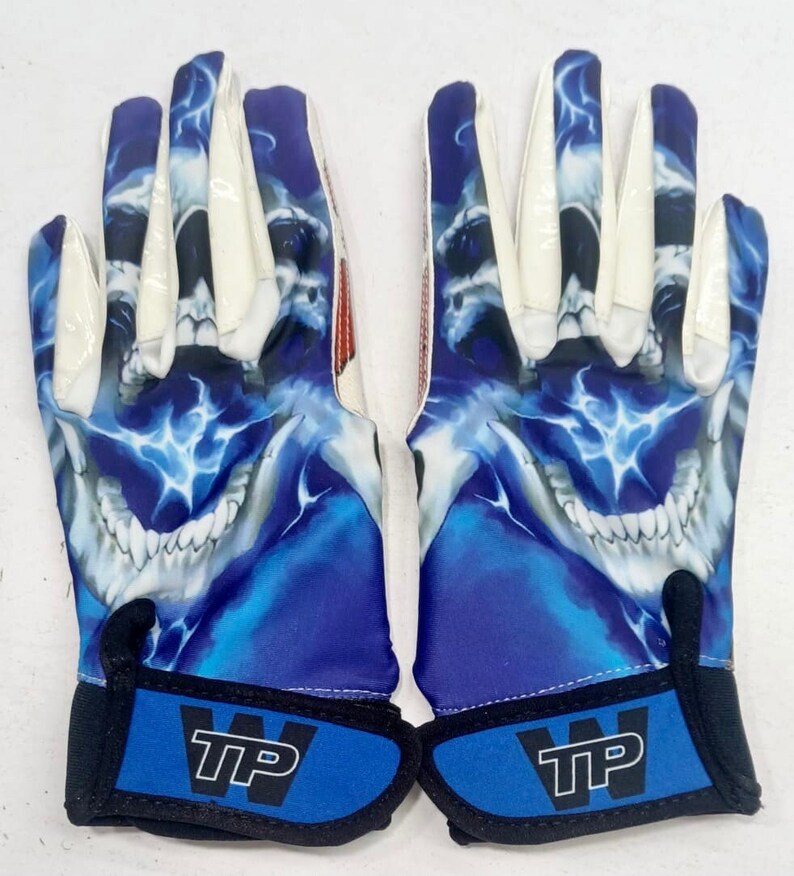 Football Gloves Custom, Skulls Killing It, Ultra Sticky Palm Receiver