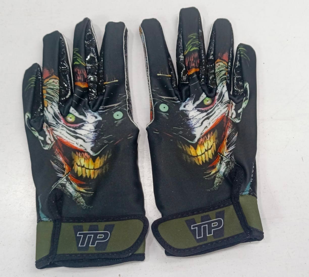 Football Gloves Custom, Joker, Ultra Sticky Palm Receiver Glove Etsy