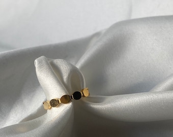 Gold stainless steel ring