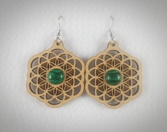 Flower of Life earrings