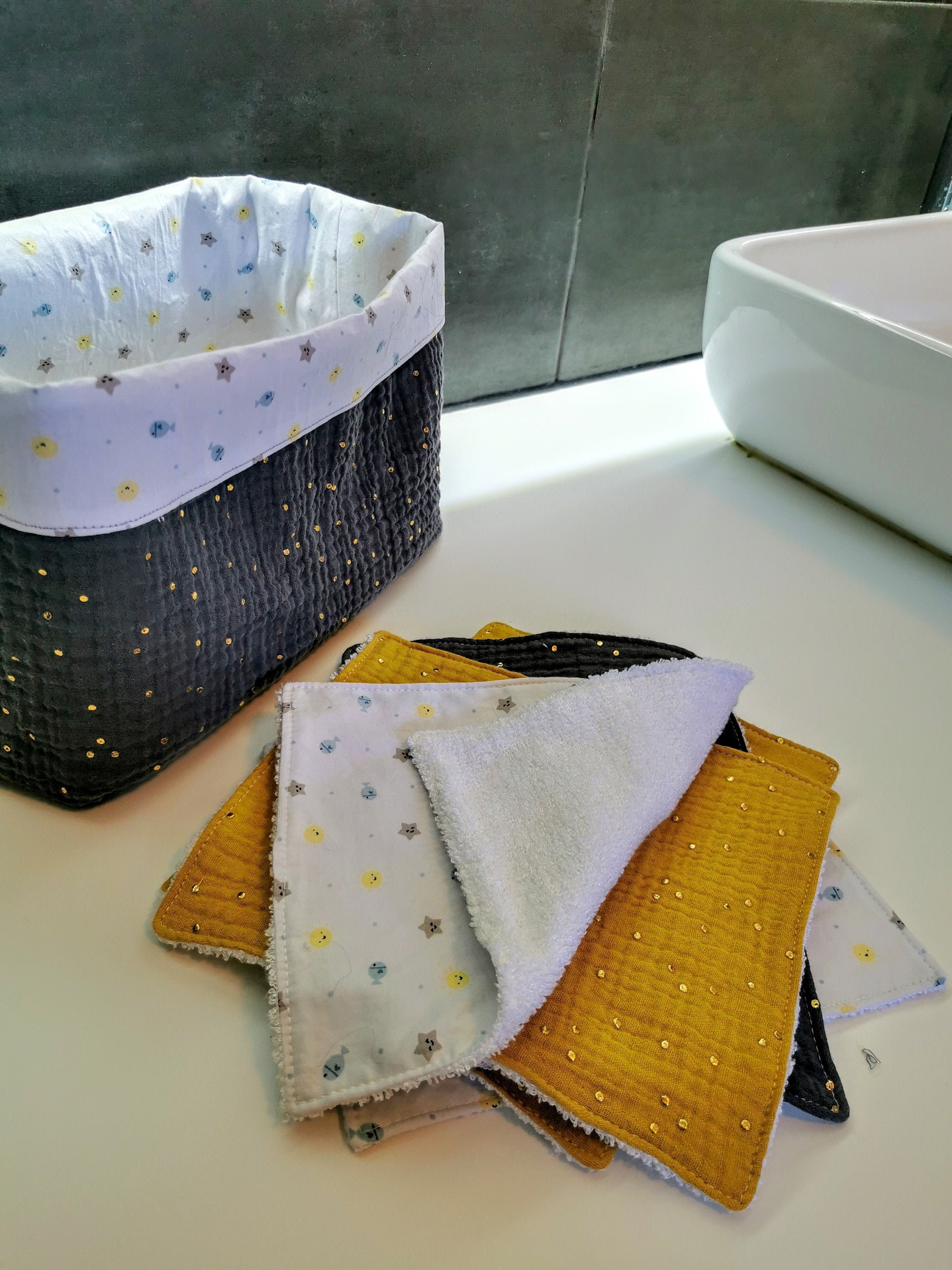 Panière et Lingettes Pour Bébé