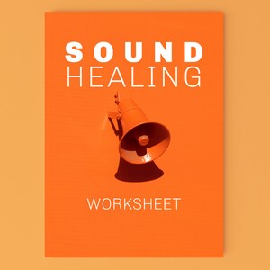 Digital Download Worksheet 'SOUND HEALING', Sound Therapy, Vibrational Healing, Printable Worksheet image 3