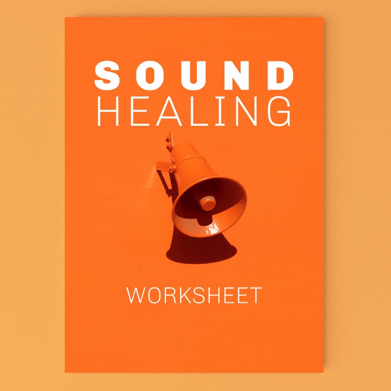 Digital Download Worksheet 'SOUND HEALING', Sound Therapy, Vibrational Healing, Printable Worksheet image 3