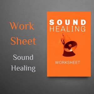 Digital Download Worksheet &#39;SOUND HEALING&#39;, Sound Therapy, Vibrational Healing, Printable Worksheet