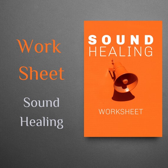 Digital Download Worksheet 'SOUND HEALING', Sound Therapy, Vibrational Healing, Printable Worksheet