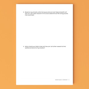 Digital Download Worksheet 'SOUND HEALING', Sound Therapy, Vibrational Healing, Printable Worksheet image 6