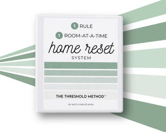 ADHD Cleaning System for Overwhelmed Moms | Home Reset Method | Simple House Cleaning Routine PDF | Room by Room Cleaning | House Reset Day
