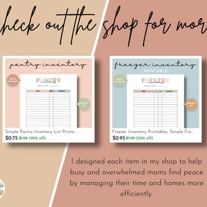 Canning Inventory List Printable, Simple Canning Stock List, Canning Journal, Food Preservation Log, Kitchen Inventory, Homemaker Printables image 10