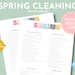Room by Room Spring Cleaning Checklist Printable Whole House - Etsy