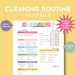 Simple Weekly Cleaning Routine Printable, Busy Mom Cleaning Checklist ...