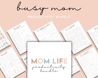Household Binder Printables, Busy Mom Printables, Mom Life Binder Pages, Productivity for Moms, Household Binder, Homemaker, Home Management