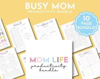 Simple Mom Life Productivity Binder Printables Bundle, Busy Mom Life Binder Pages, Overwhelmed Mom Planner, Homemaker Binder, Mom Routine