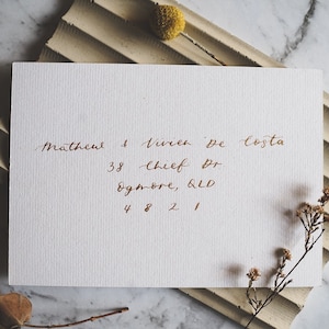 Handwritten Envelope Calligraphy